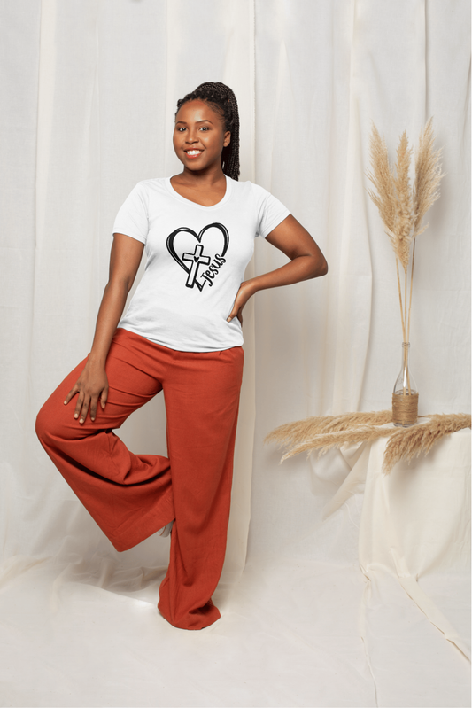 Christian T-Shirt “Jesus in My Heart” – Unisex